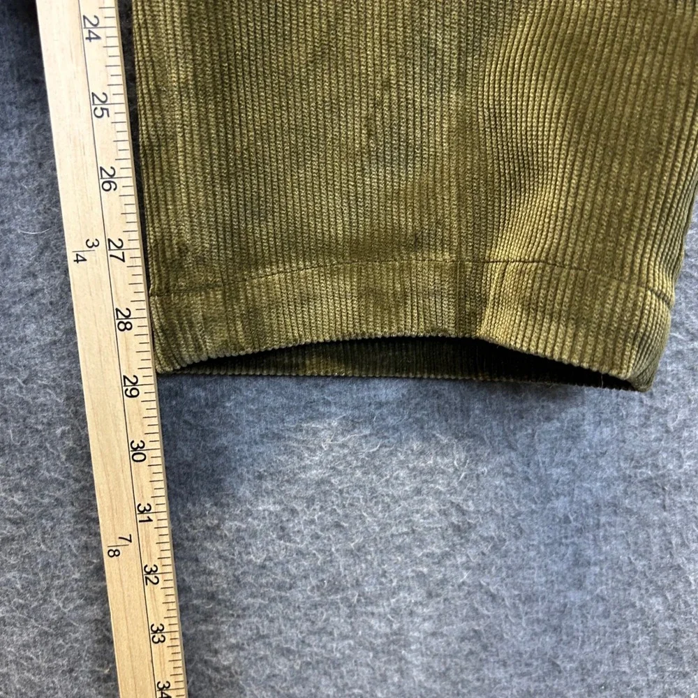 Orvis Mens 38 Olive Green Brisbane Moss Corduroy Pants Straight Leg Portugal